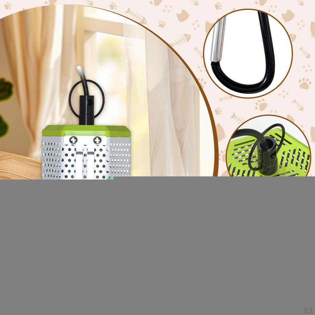 Heating Light Mesh Cage Heater Cover with Carabiner Lamp for Captive Birds