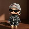 20cm 1/8 Scale BJD Doll Outfit Set Long Sleeve Sweater Pants Hat Necklace Glasses Accessory Female