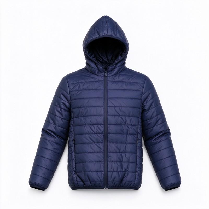 Mens Short Winter Hooded Puffer Jacket Casual Solid Color Loose Fit Warm Coat