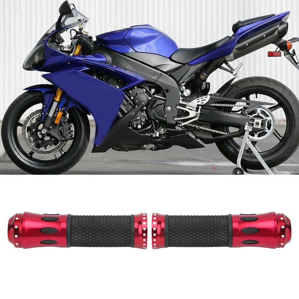 Universal Motorcykelstyre Skydd CNC Halkskydd Aluminium Gummi Handtagsskydd Tillbehör(Netto )