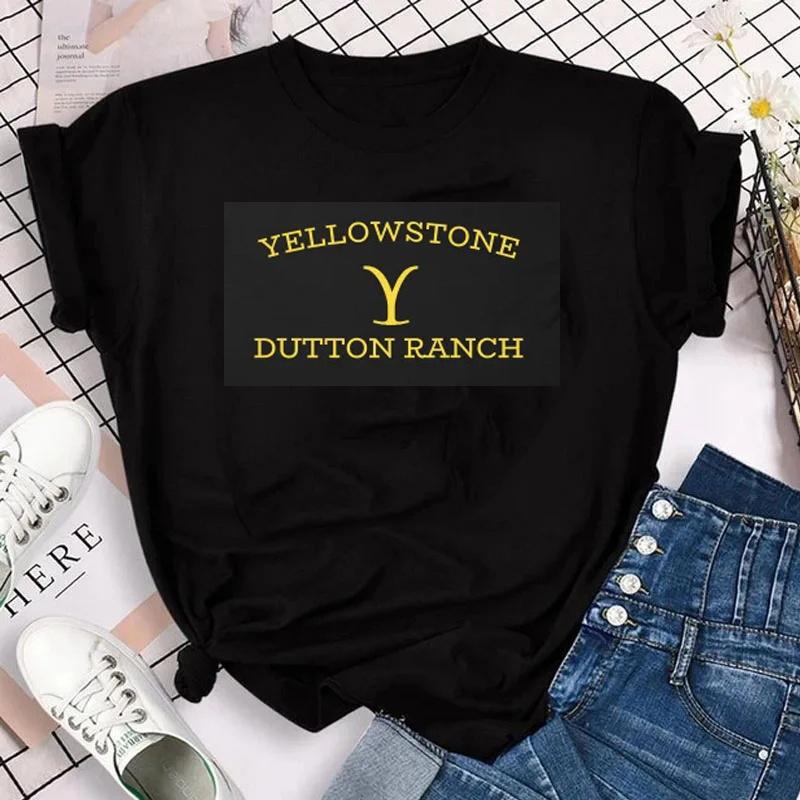 Yellowstone Dutton Ranch T Shirt TV Shows Tshirts Harajuku Western Cowboy Tshirt Unisex Plus Size Ropa Hombre Camisetas