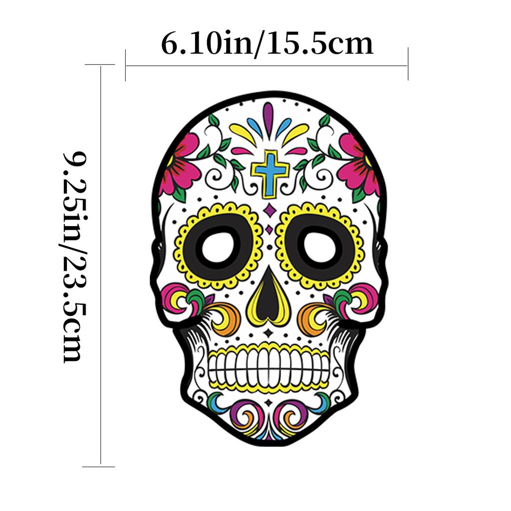 Mexican Day Of The Dead Halloween Party Decoration Masquerade Paper Skull Diy Mask Customization
