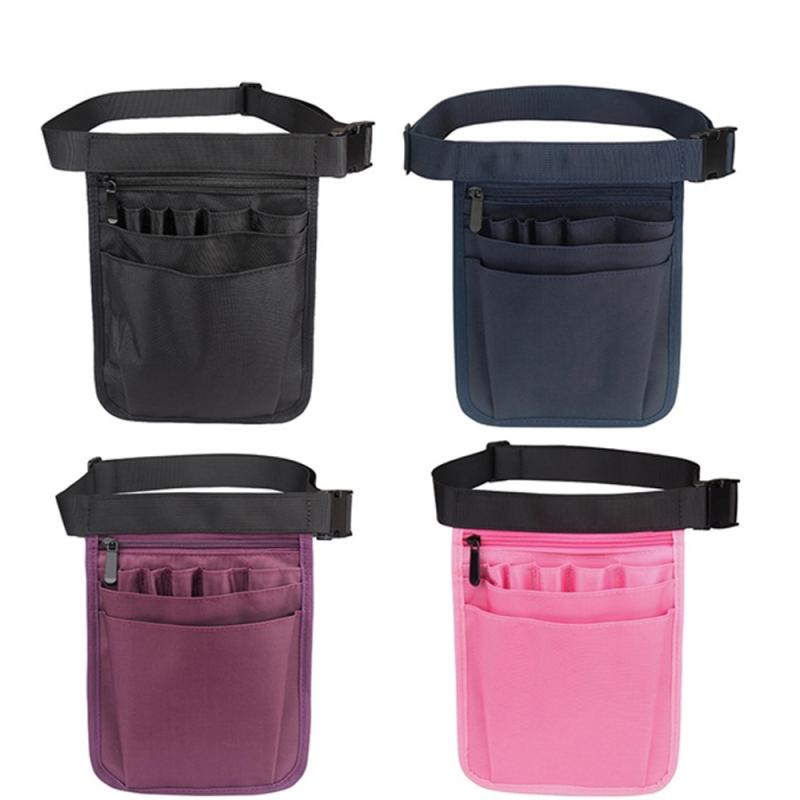 Adjustable Nurse Fanny Pack Portable Large Capacity Oxford Cloth Nurse Pouch Waist Bag Multi Compartment Pocket Belt Organizer