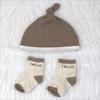 4-Piece Baby Girl Set: Headband, Bodysuit, Socks, Pants (0-3M)