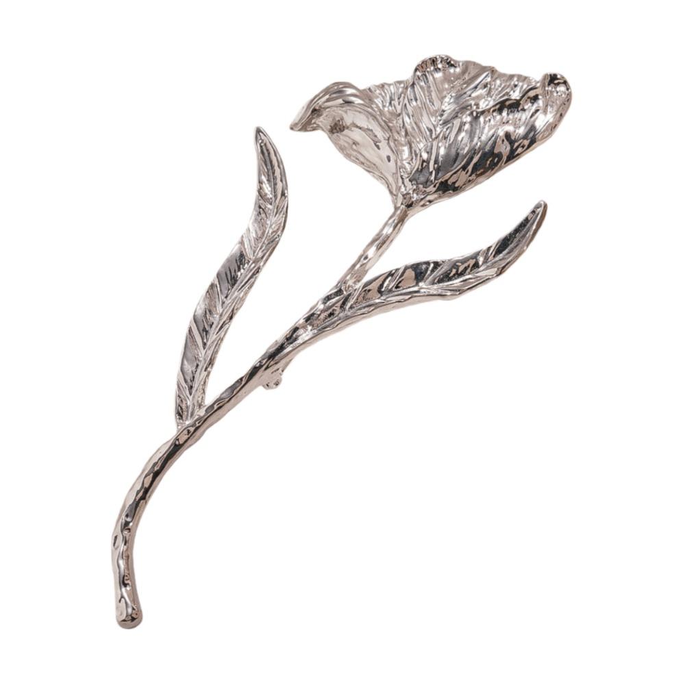 Suit Charm Deco Flower Bud Brooch Zinc Zinc Alloy Clothing Pin Accessories Romantic Tulip Brooch  Woman