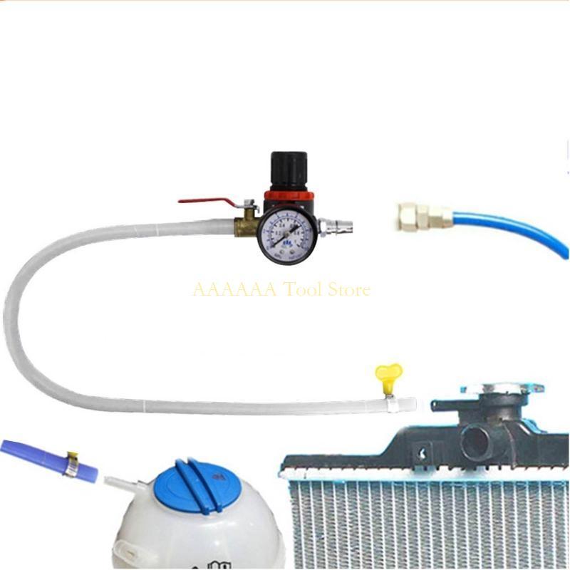 A2BE Auto Coolant Water for Tank Leakage Detector Universal Pressure Tester Gauge Car Cooling System Tester Radiator Durable