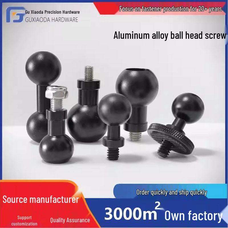 Motorcycle Phone Holder Mount: 17/25mm Extension Ball Head, M6/M8/M10 Screw Base Connection.