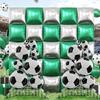 2er-Pack Medium Stehende Fußball-Haufen Folienballons Perfekt für Fußball-Mottoparty-Dekorationen und Weltmeisterschaftsfeiern