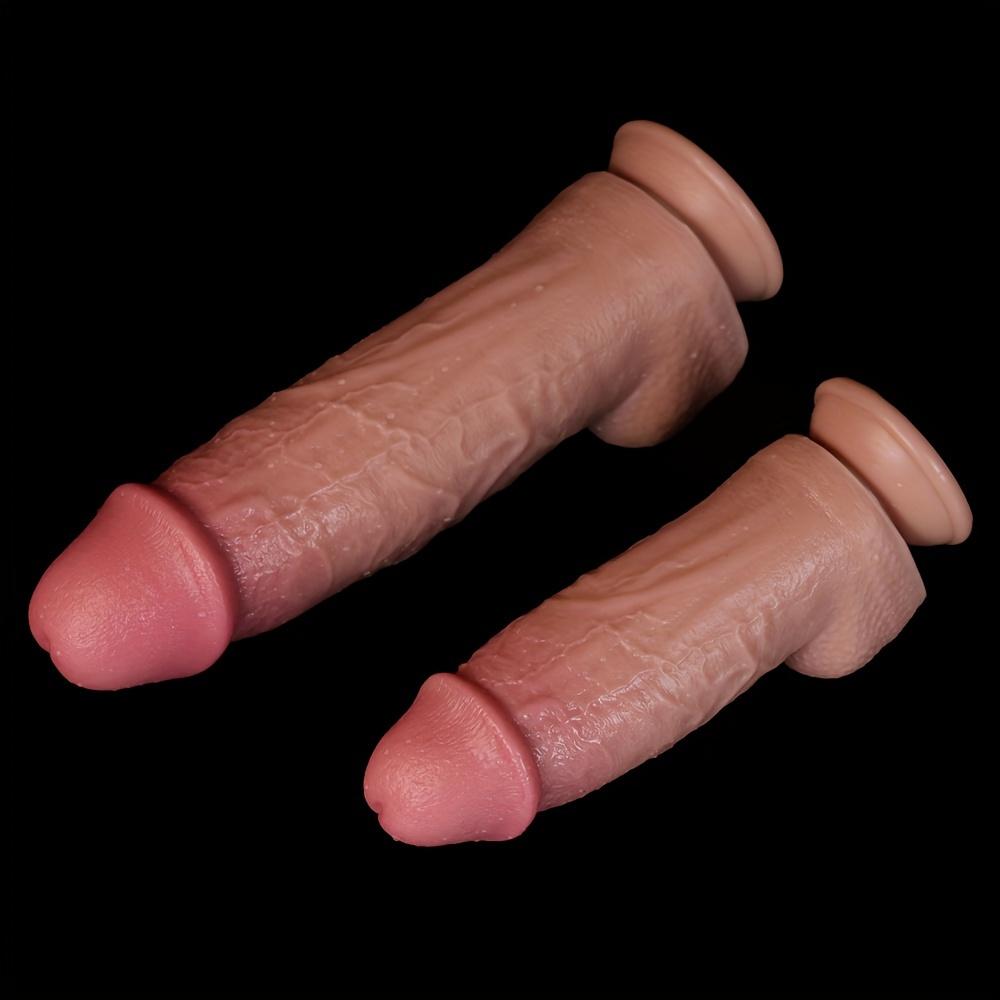 Realistic Male Dildo with Strong Suction – 2 Sizes (8.27"/11.61"), Soft Silicone, Perfect for Beginners, Couples, Men & Women, No Battery Needed