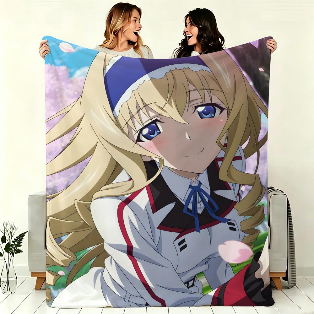 Anime I-Infinites Stratoss Throw Soft Warm Throw Blanket For Bedroom Living Room Bed Travel Camping Picnic Gift