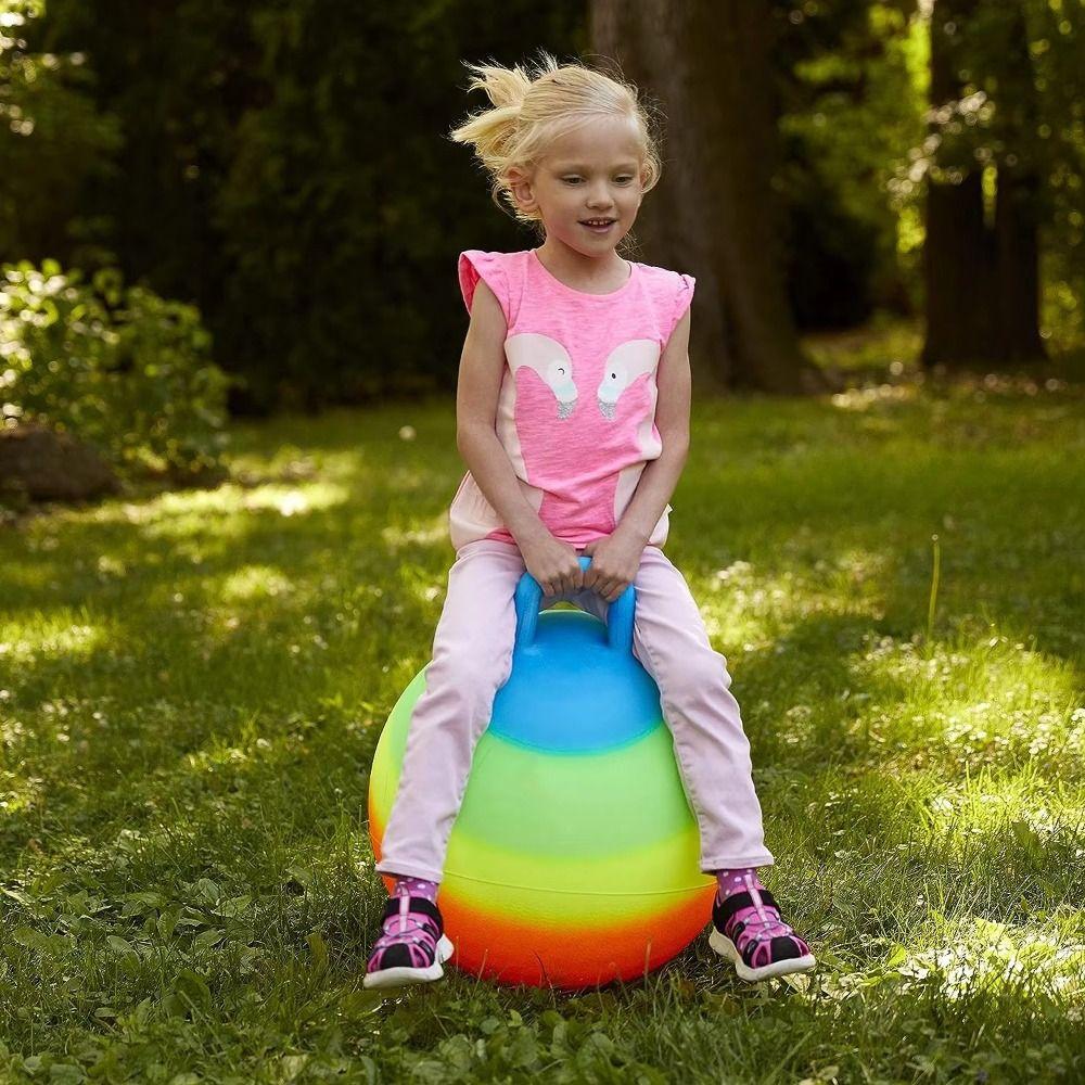 Durchmesser 18 Zoll Sport Hüpfball Mit Griff Springender Ball Kinder Hüpfball Outdoor Spielzeug