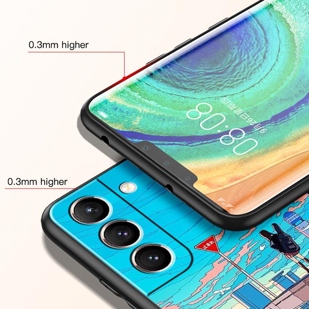 Anime Girl Art Scenery Soft Phone Case For Samsung Galaxy S23 S22 S21 S20 FE Ultra 5G S10 S10E S9 S8 Plus 10 20 Silicone Cover