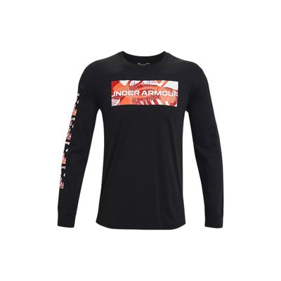 Printed Crew Neck Pullover T-Shirt Men Tops Black 1370531-001