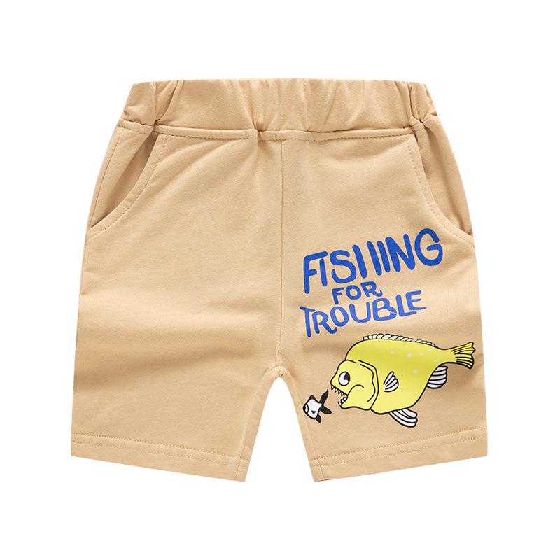 2026 Summer Kids Cute Cartoon Print Shorts - Boys Korean Style 120cm