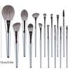 Set Pennelli Trucco Ultra Morbidi 14 Pezzi Setole Morbide Pennello Polvere Libera Viso Intero Pennello Ombretto Pennello Cosmetico Professionale