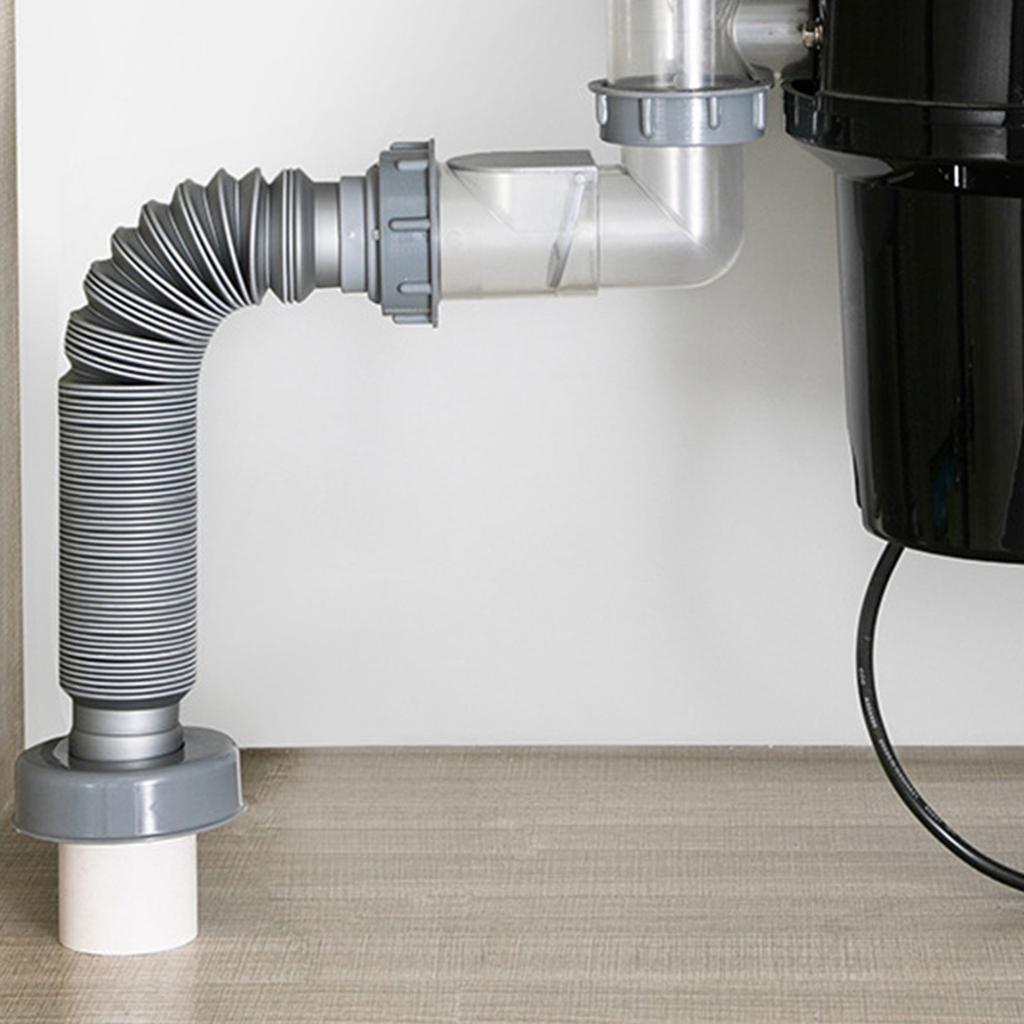 Quick Plumbing Kitchen Sink Sewer Branch Joint Secure Connection Sewer Branch Fast Connection Pipe for Different Outlets