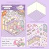 DIY Miniature Scene 3D Stickers Decorative Landscaping Stickers Kawaii Visual Stacking Sticker
