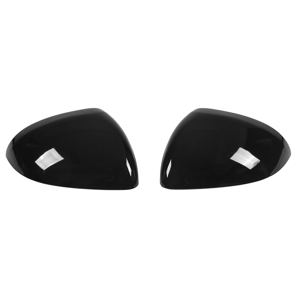 Pair Rearview Mirror Cover Glossy Black Exterior Protector Replacement for Mercedes?Benz C?Class