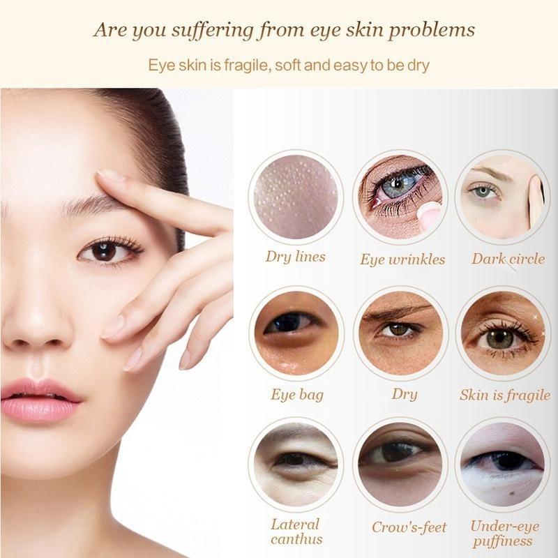 Nejnovější anti-aging zpevňující oční krém pro odstranění tmavých kruhů pod očima Tukový granulát proti vráskám zpevňující redukuje vzhled vrásek a jemných linek.