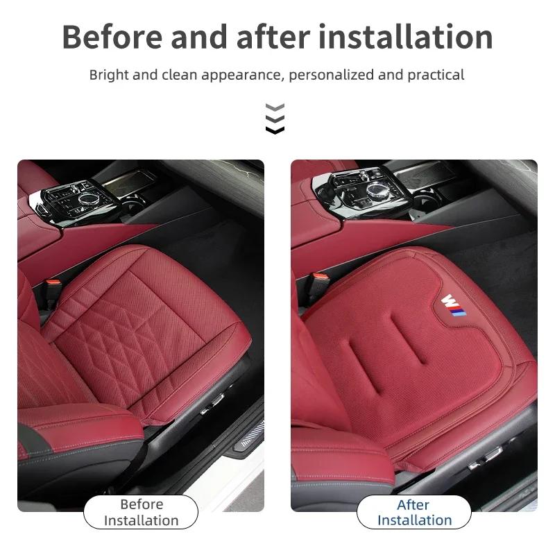 BAGD7 Autoaufkleber Heiß 2025 Heiß Auto-Sitzbezug Sitz Rutschfestes Polster Memory-Schaum Rückprallpolster Stützmatte Für BMW E46 E90 E60 F10 E39 F3