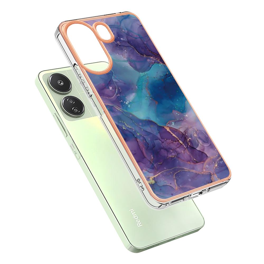 YB IMD Series-16 Style-E For Xiaomi Redmi 13C 4G/13C 5G/13R 5G/Poco M6 5G/Poco C65 4G Soft TPU Case Electroplating Edge