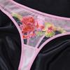 Sexy Embroidered Flower Mesh Underwear Set European and American Light Perspective Gathering Bra Thong Sexy Underwear Women