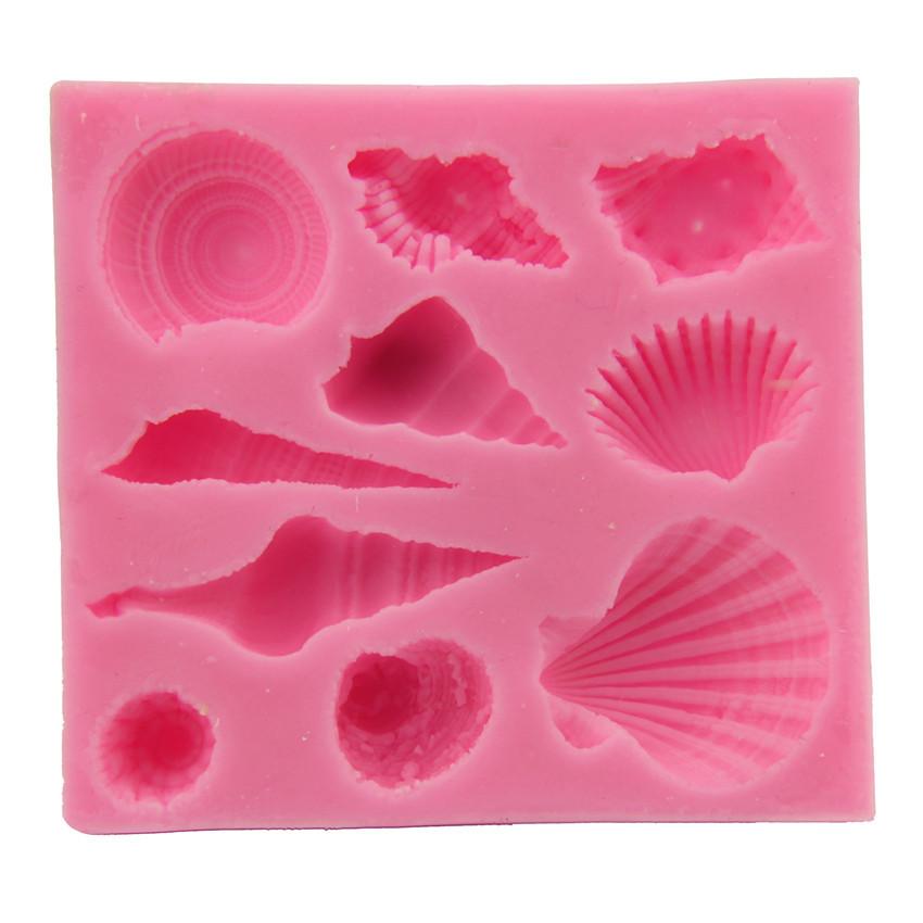 Ocean All Kinds of Shell Scallop DIY Silicone Sugar Turning Baking Tool Chocolate Mold Cake Mold