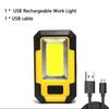 Portable 4000MaH Rechargeable Work Light Super Bright COB Flashlight With Magnetic/Hook Camping Lantern For Outdoor Emergency