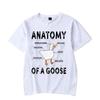 T Shirt for Men Antomy of Goose Print Men Tee Tops Clothes Duck Cartoon Oversized T Shirt Clothing Short Sleeve Tee Shirts Homme