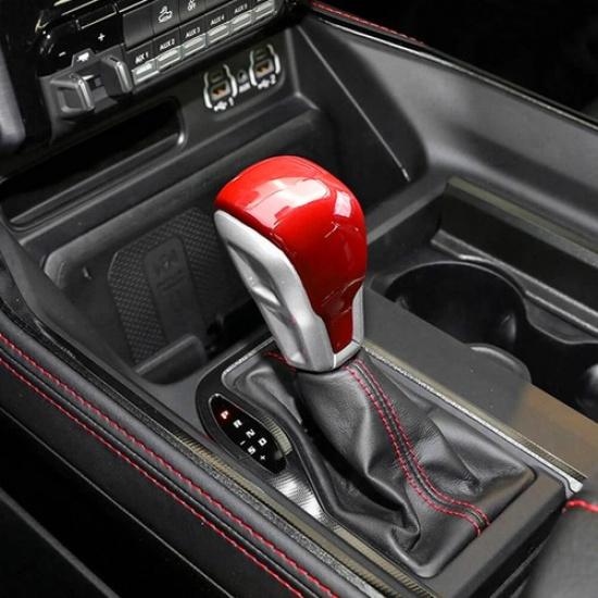 For Dodge Ram 1500 -2026 Red Interior Gear Shift Knob Decorative Cover Trim