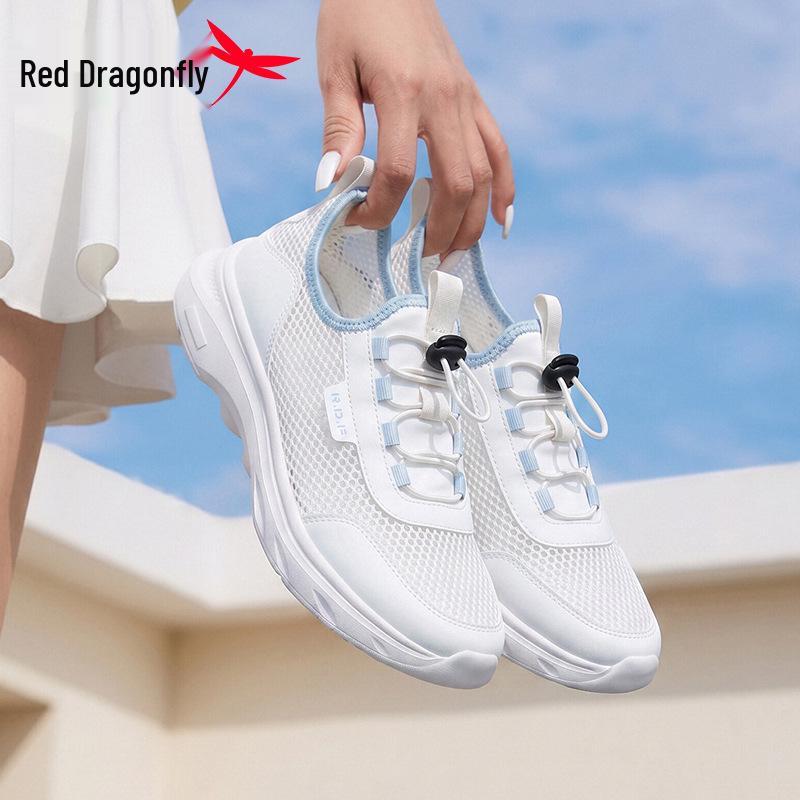 Red Dragonfly Women s Lightweight Breathable Slip-On Mesh Shoes 37