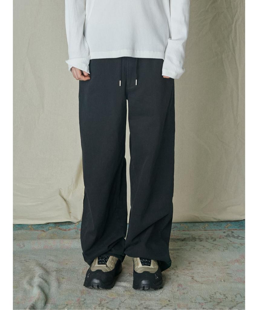 Saendeusaundeu Cachion Banding Pants Black