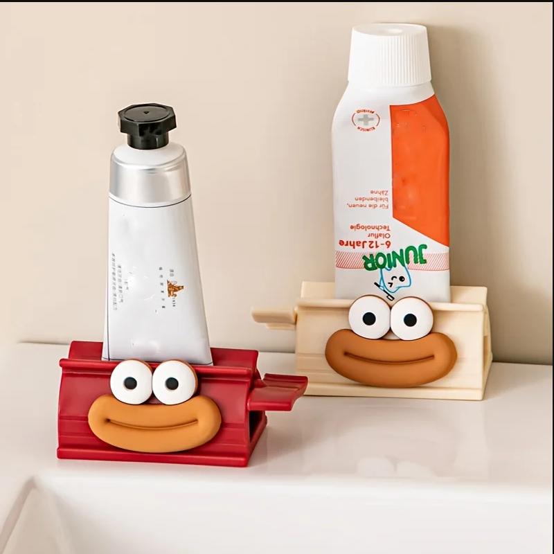 Toothpaste Squeezer with Roller – Manual Tube Press for Kids & Adults, Fits Toothpaste & Travel Skincare Tubes, BPA-Free Bathroom Organizer