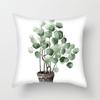 Simple Fresh Leaf Pattern Print Cover Car Sofa Cushion Cover Luxury Home Decoration Cushion Cover