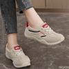 New Breathable White Shoes for Spring Autumn Height Increasing Casual Wear-resistant Thin Sole Simple Comfortable Women's Shoes