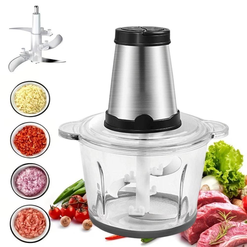 Efficient Electric Chopper Labor-saving Meat Slicer Stainless Steel Mincer  Complementary Food