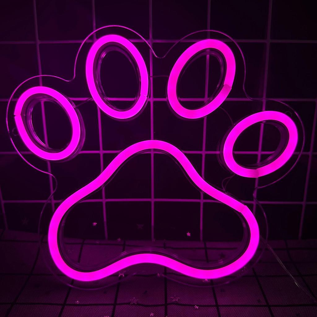 Neon Game Console Crown Bear Claw LED Light – Decorative Net Celebrity Mood Light