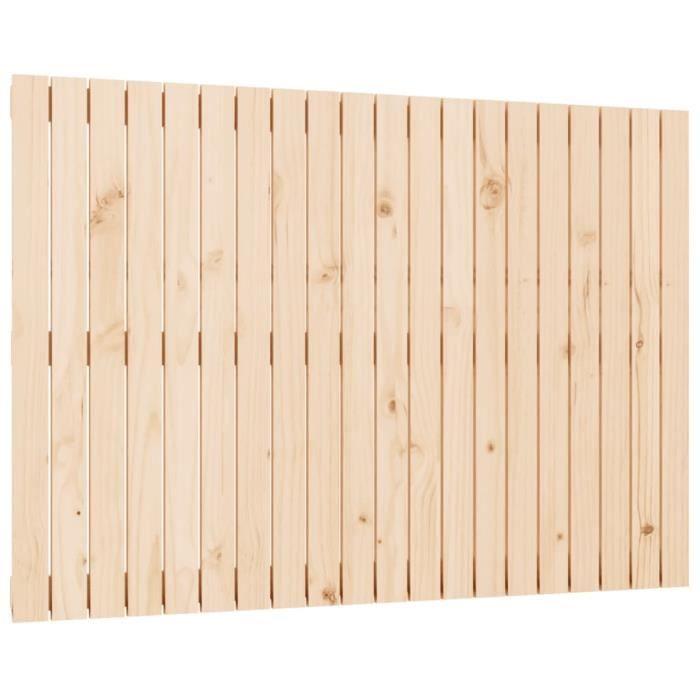 824888 vidaXL Tête de lit murale 127,5x3x90 cm Bois massif de pin