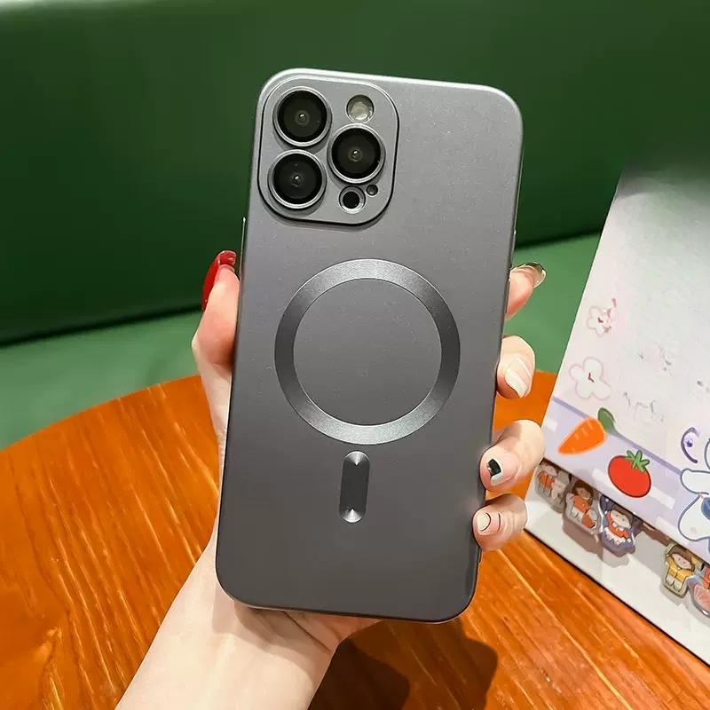 

Подходит для Apple 15 Магнитный чехол для телефона, Матовый силиконовый 14promax Полное покрытие Защитный чехол для iPhone16 13 iPhoneSE 2023