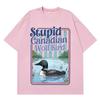 Dummer Kanadischer Wolfsvogel Lustiges Meme T-Shirt Herren Damen Mode Lässig Baumwoll-T-Shirts 2026 Sommer Kurzärmelige Baumwoll-T-Shirts