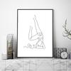 Abstrakte Frau Körper Eine Linie Zeichnung Leinwand Malerei Weibliche Figur Kunstdrucke Nordic Minimalistischen Poster Schlafzimmer Wand Kunst Dekor
