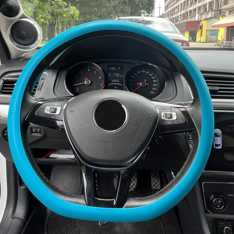 1 szt. Fajna, antypoślizgowa silikonowa osłona kierownicy, ochronna osłona kierownicy