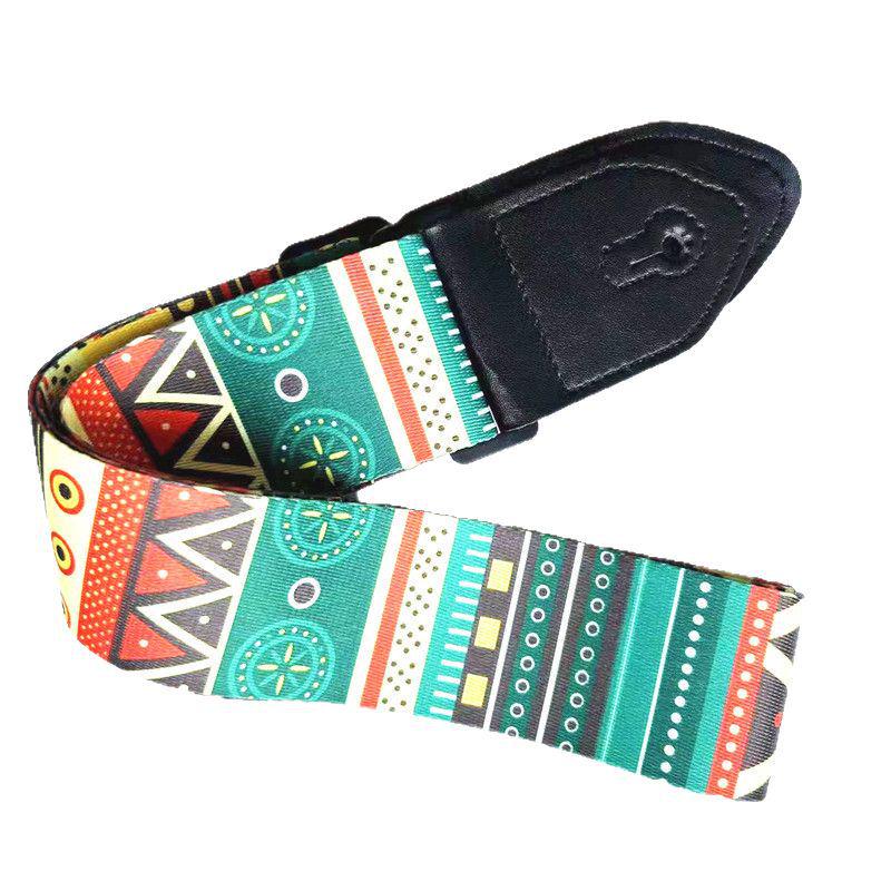 Polyester Printed Guitar/Bass Strap: Widened, Thickened, Punch-Free for Boys & Girls