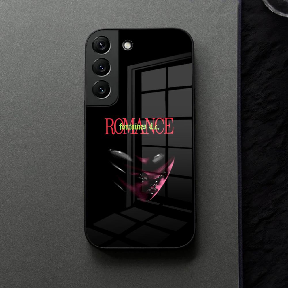 Fontaines DC Romance Phone Case Glass For Samsung Galaxy S21 S25 S22 S20 S24 S23 Ultra Fe Plus A16 A34 A54 A24 Coque