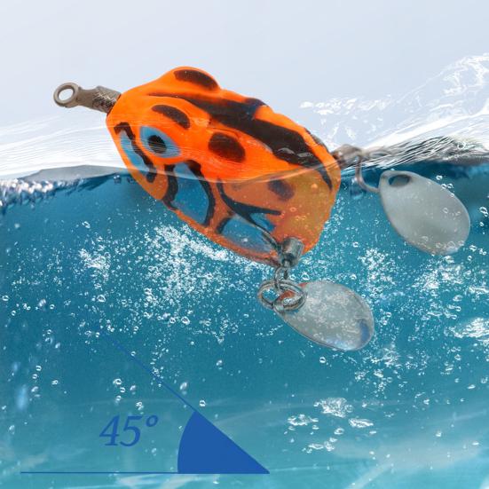 

2.7СМ/3.2Г Міні М яка Приманка Жаба з Гачком Без Зачепів Блешня Блискавка ПВХ Штучна Приманка Жаба Морська Прісноводна Окунь Змієголов Рибальські Аксесуари помаранчевий