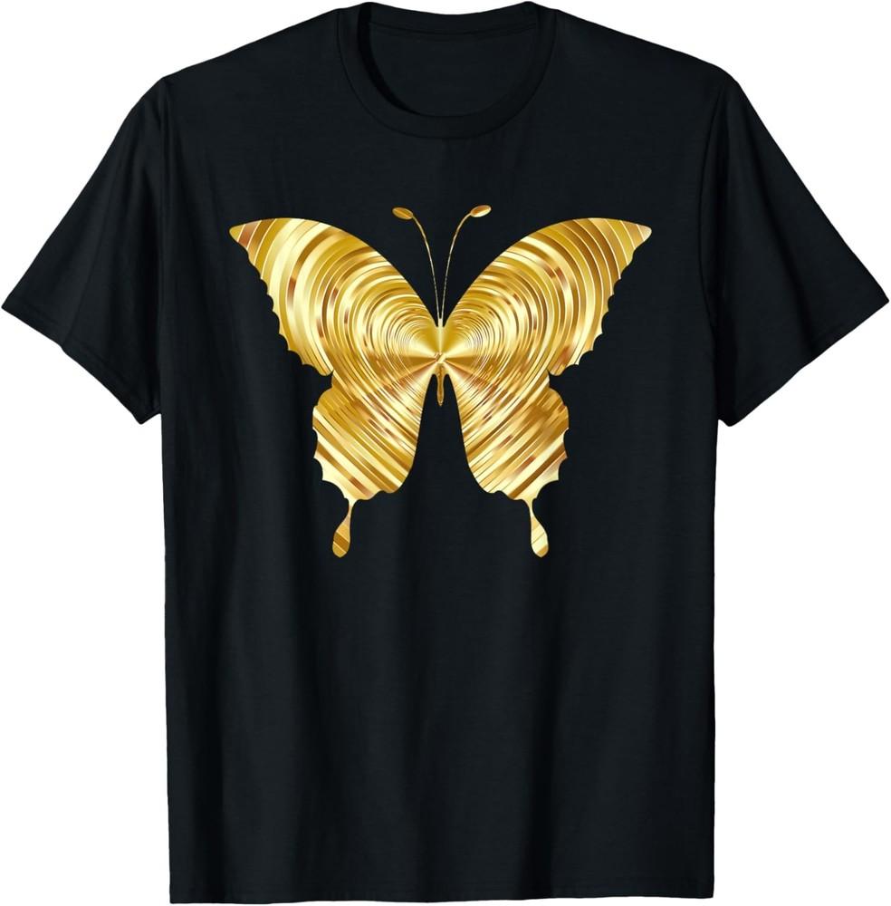 A Butterfly Of Gold Very Beautiful For Butterfly Lovers T-Shirt Unisex T-Shirt S