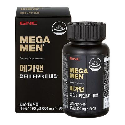 GNC Mega Man Multivitamin & Mineral 90 Tablets, 90 Tablets, 1 unit,Korean Health Food