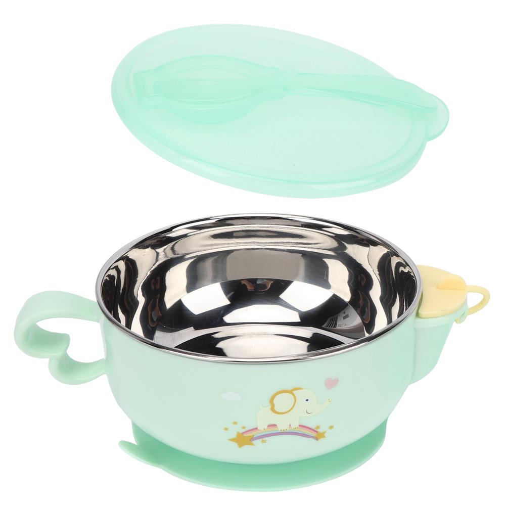 Children Feeding Tableware Water Injection Heat Preservation Bowl Sucker Bowl