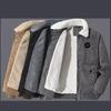 Autumn and Winter Corduroy Lamb Fleece Jacket Jacket Men's Loose Plus Velvet Thick Casual Lapel Men's Jacket