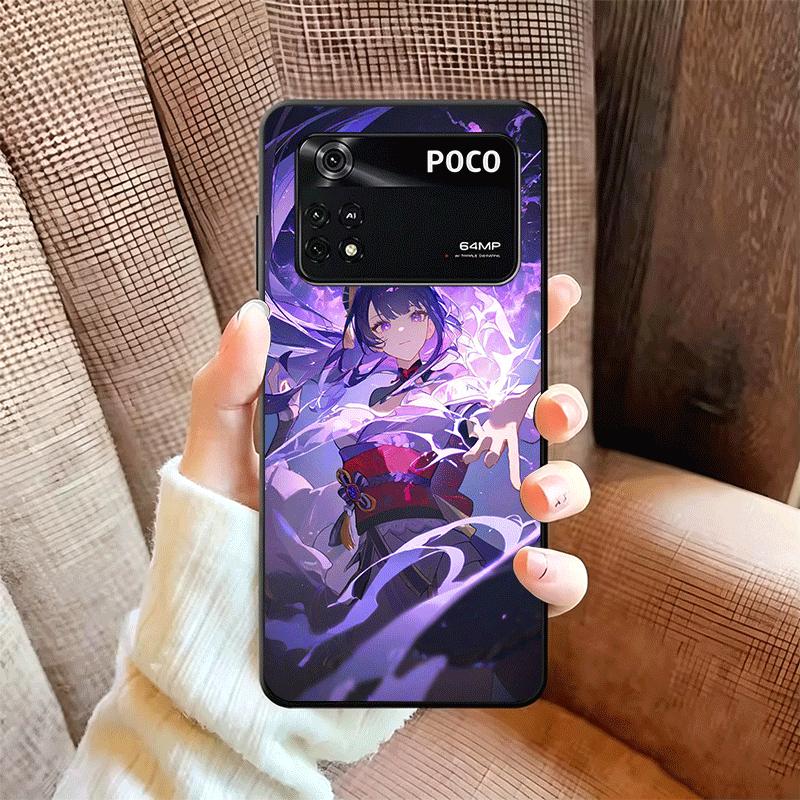 Genshin Impact Raiden Shogun Soft Phone Case for Xiaomi Poco X5 X6 X7 X8 Pro Max X3 F7 F8 Ultra M8 M7 M6 M5 Redmi 15 15C 14C 13C